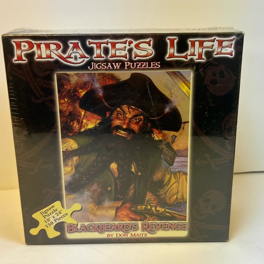 Pirates Life - Jigsaw Puzzle - sealed new in box - Size: 18”x 24”, 550 pieces